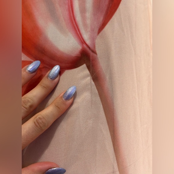 Like new Musier Paris Avina Dress in Nude With Rose Print pink floral maxi - Picture 13 of 14